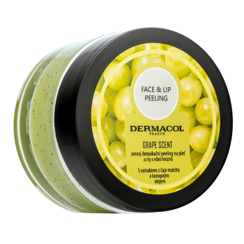 Dermacol Face & Lip luščenje Peeling Grape Scent 50 ml