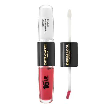 Dermacol 16H Lip Colour Extreme Long-Lasting Lipstick dlouhotrvající dvoufázová barva a lesk na rty No. 16 8 ml