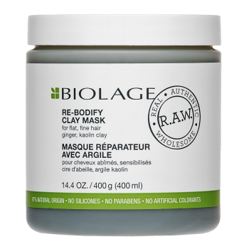 Matrix Biolage R.A.W. Re-Bodify Clay Mask maska pro zplihlé, jemné vlasy 400 ml