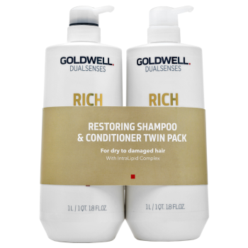 Goldwell Dualsenses Rich Repair Restoring Duo készlet száraz és sérült hajra 2 x 1000 ml