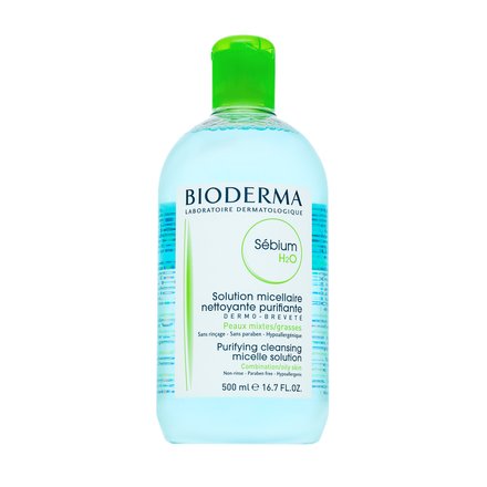 Bioderma Sébium H2O Purifying Cleansing Micelle Solution micelláris oldat zsíros bőrre 500 ml