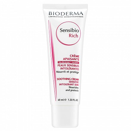 Bioderma Sensibio Rich Soothing Cream ukľudňujúca emulzia s hydratačným účinkom 40 ml