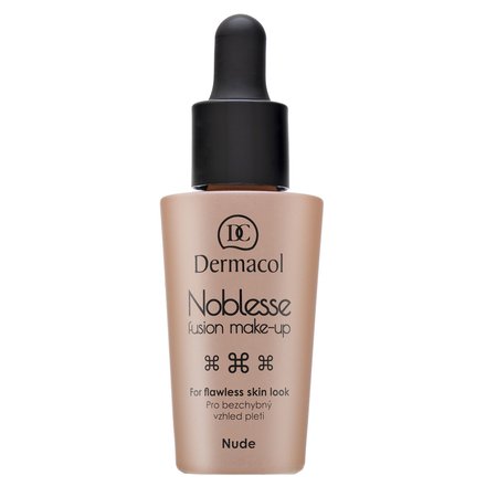 Dermacol Noblesse Fusion Make-Up 02 Nude fondotinta liquido per l' unificazione della pelle e illuminazione 25 ml