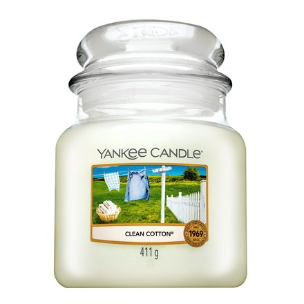 Yankee Candle Clean Cotton vela perfumada 411 g