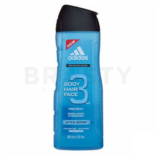 Adidas 3 After Sport Shower gel for men 400 ml
