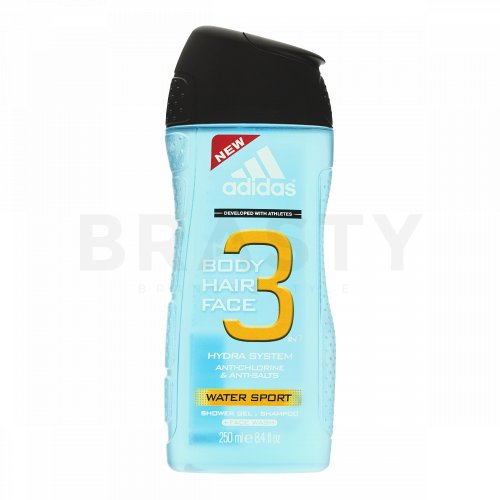 Adidas 3 Water Sport sprchový gel pro muže 250 ml