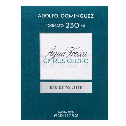 Adolfo Dominguez Agua Fresca Citrus Cedro Eau de Toilette férfiaknak 230 ml
