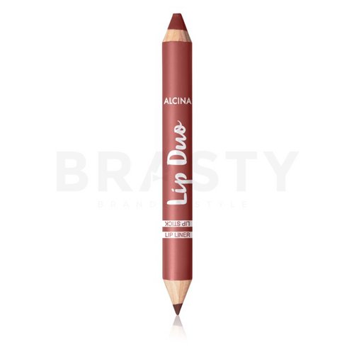 Alcina Lip Duo Cinnamon Brown Contour Lip Pencil 2in1