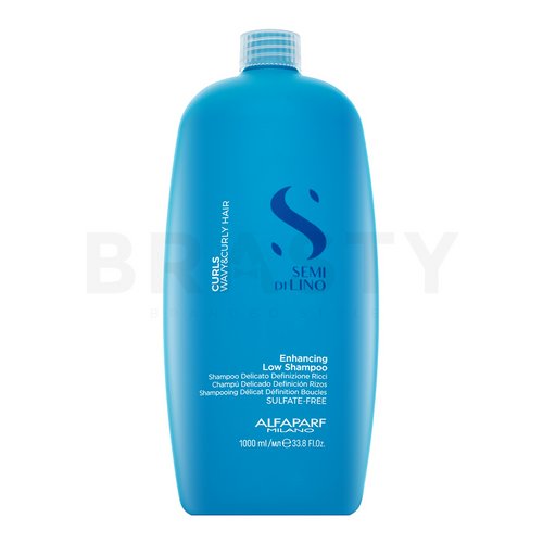 Alfaparf Milano Semi Di Lino Curls Enhancing Shampoo tápláló sampon fényes hullámos és göndör hajért 1000 ml