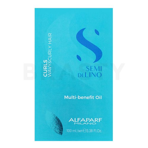 Alfaparf Milano Semi Di Lino Curls Multi-Benefit Oil multifunkciós száraz olaj fényes hullámos és göndör hajért 100 ml