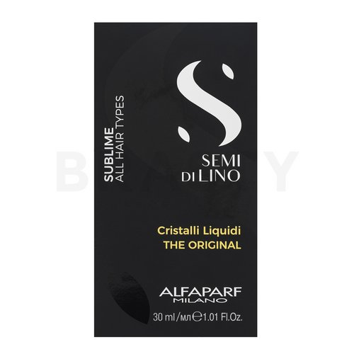 Alfaparf Milano Semi Di Lino Sublime Cristalli Liquidi The Original olio per morbidezza e lucentezza dei capelli 30 ml