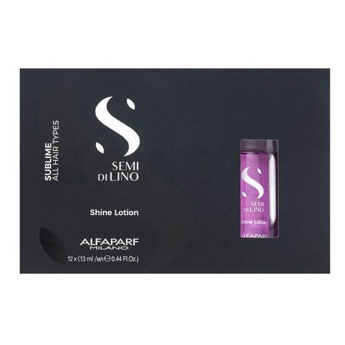 Alfaparf Milano Semi Di Lino Sublime Shine Lotion siero per la lucentezza dei capelli 12 x 13 ml