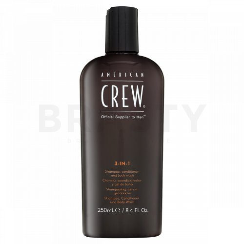 American Crew 3-in-1 shampoo, balsamo e gel doccia per uso quotidiano 250 ml