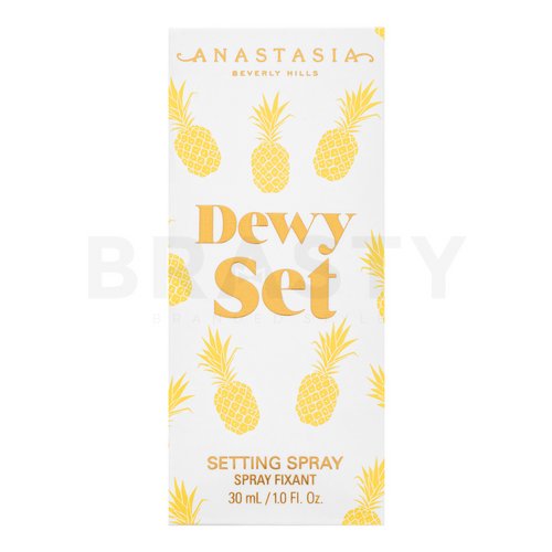 Anastasia Beverly Hills Mini Dewy Set Pineapple fijador de maquillaje en spray para piel unificada y sensible 30 ml