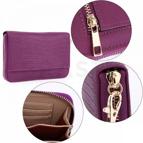Anna Grace AGP1088 purse purple