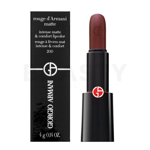 Armani (Giorgio Armani) Rouge d'Armani Matte Intense Matte & Comfort Lipcolor 200 trwała szminka z formułą matującą 4 g