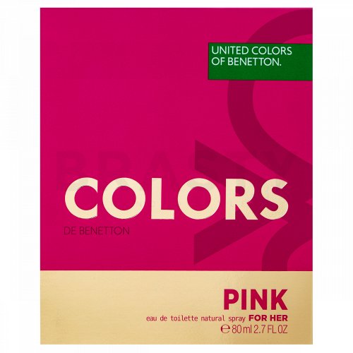 Benetton Colors de Benetton Pink Eau de Toilette femei 80 ml
