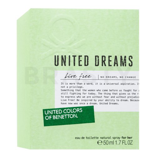 Benetton United Dreams Live Free Eau de Toilette for women 50 ml