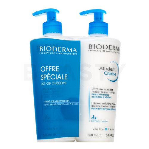 Bioderma Atoderm Ultra-Nourishing Cream hydratačné telové mlieko pre suchú atopickú pokožku 2 x 500 ml