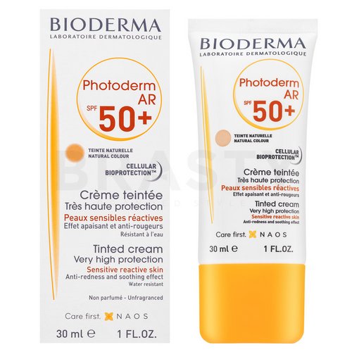 Bioderma Photoderm AR Tinted Cream SPF 50+ emulsii tonice și hidratante pentru piele sensibilă 30 ml