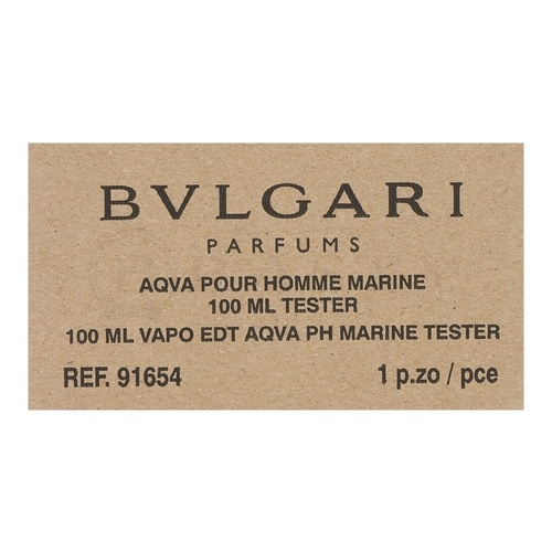 Bvlgari AQVA Marine Pour Homme woda toaletowa dla mężczyzn 100 ml Tester