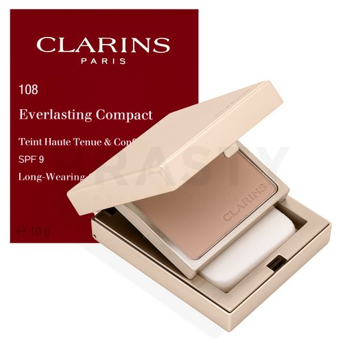 Clarins Everlasting Compact Foundation 108 Sand pudrový make-up 10 g