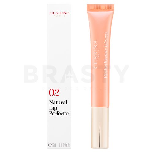 Clarins Natural Lip Perfector 02 Apricot Shimmer lip gloss cu luciu perlat 12 ml