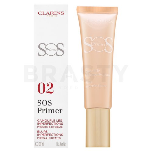Clarins SOS Primer 02 Peach Blurs Imperfections baza przeciw niedoskonałościom skóry 30 ml