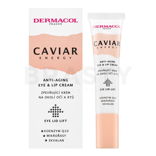 Dermacol Caviar Energy Anti-Aging Eye & Lip Cream festigende Liftingcreme zur Erneuerung der Hautdichte rund um Augen und Lippen 15 ml