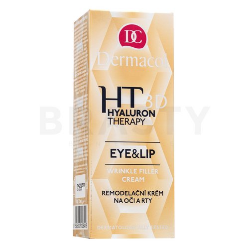 Dermacol Hyaluron Therapy 3D Eye & Lip Cream Loțiune de întinerire Restabilirea densității pielii în jurul ochilor și buzelor 15 ml