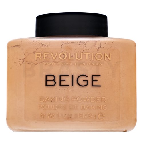 Makeup Revolution Baking Powder Beige puder z ujednolicającą i rozjaśniającą skórę formułą 32 g