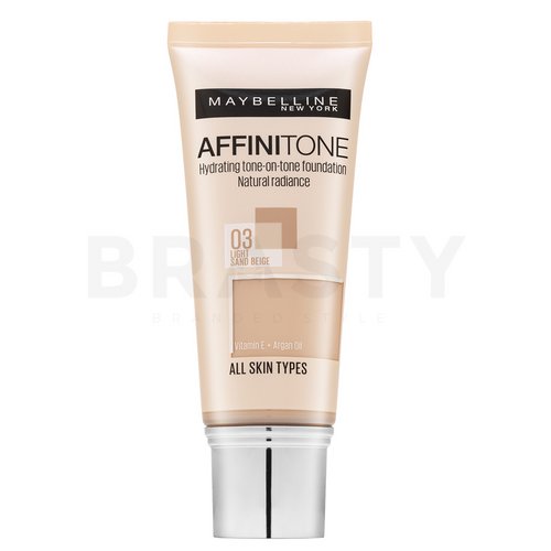 Maybelline Affinitone 03 Light Sand Beige tekutý make-up s hydratačným účinkom 30 ml
