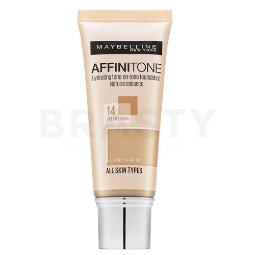 Maybelline Affinitone 14 Creamy Beige tekutý make-up s hydratačným účinkom 30 ml