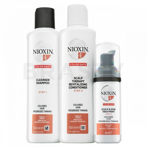 Nioxin System 4 Trial Kit Kit Por Perder El Pelo Teñido 150 Ml 150 Ml 40 Ml Brastyes