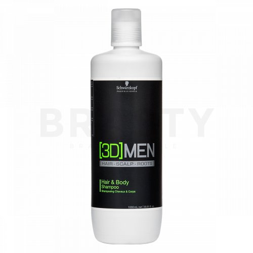 Schwarzkopf Professional 3DMEN Hair & Body Shampoo šampon a sprchový gel 2v1 pro muže 1000 ml