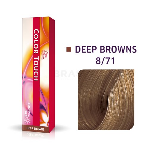 Wella Professionals Color Touch Deep Browns profesionální demi-permanentní barva na vlasy s multi-dimenzionálním efektem 8/71 60 ml