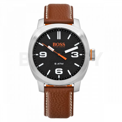 hugo boss orange cape town 1513408 brown leather strap watch