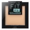 Maybelline Fit Me! Matte + Poreless Powder pudr s matujícím účinkem 220 Natural Beige 9 g