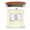 Woodwick Linen lumânare parfumată 85 g
