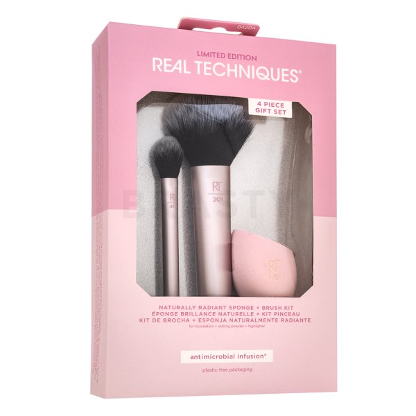 Real Techniques Limited Edition Naturally Radiant Sponge + Brush Kit sada štětců