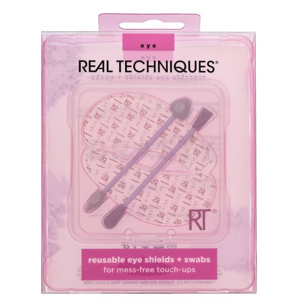 Real Techniques Reusable Eye Shields + Swabs комплект за очи