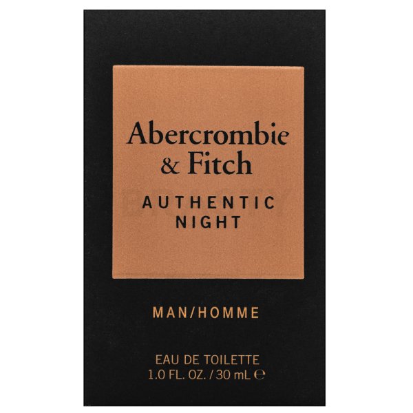 Abercrombie & Fitch Authentic Night Man Eau de Toilette para hombre 30 ml