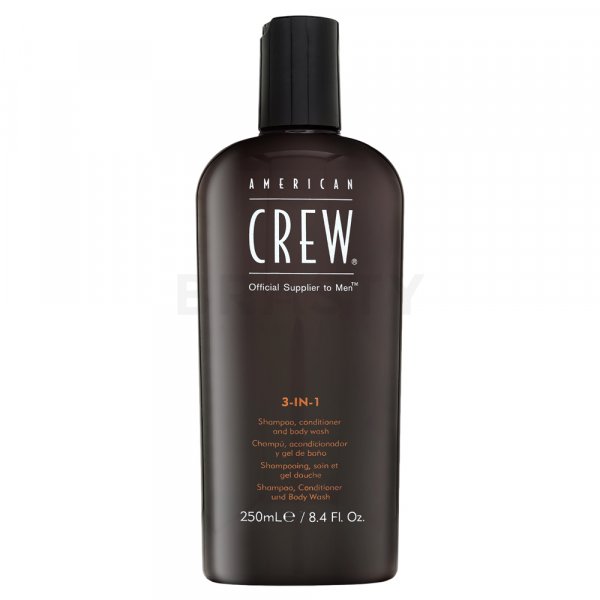 American Crew 3-in-1 shampoo, balsamo e gel doccia per uso quotidiano 250 ml