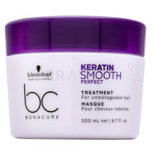 Schwarzkopf Professional BC Bonacure Keratin Smooth Perfect Treatment uhlazující maska pro nepoddajné vlasy 200 ml