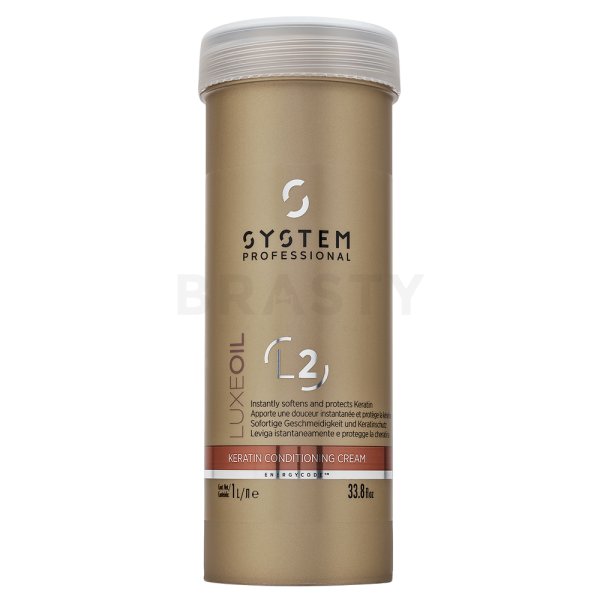 System Professional LuxeOil Keratin Conditioning Cream kondicionér pro poškozené vlasy 1000 ml