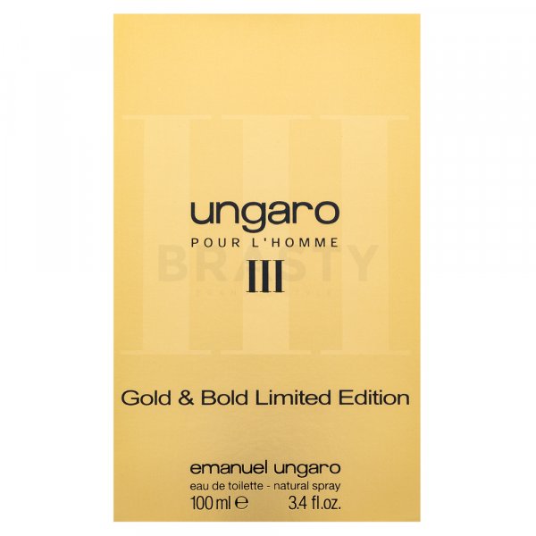 Emanuel Ungaro Homme III Gold & Bold Limited Edition Eau de Toilette bărbați 100 ml
