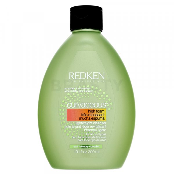 Redken Curvaceous High Foam Lightweight Cleanser Shampoo ohne Sulfat für lockiges und krauses Haar 300 ml