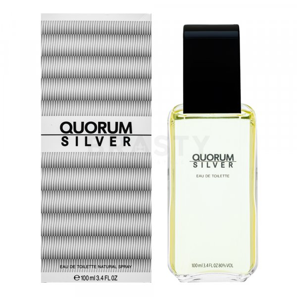 Antonio Puig Quorum Silver Eau de Toilette bărbați 100 ml