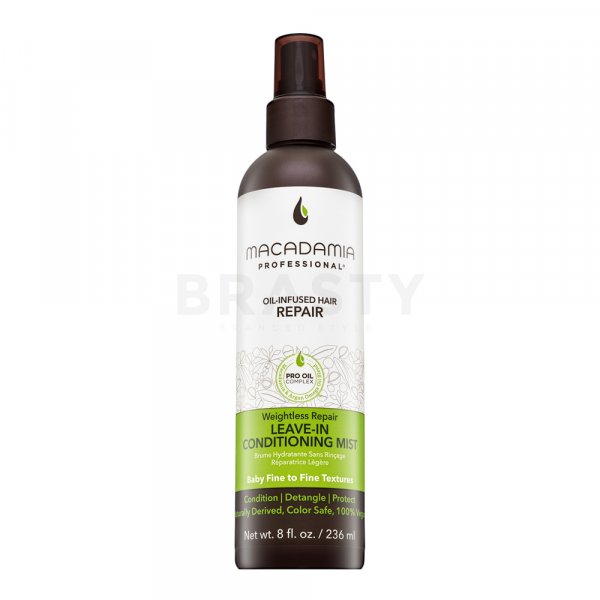 Macadamia Professional Weightless Repair Leave-In Conditioning Mist leave-in spray per capelli secchi e fini 236 ml