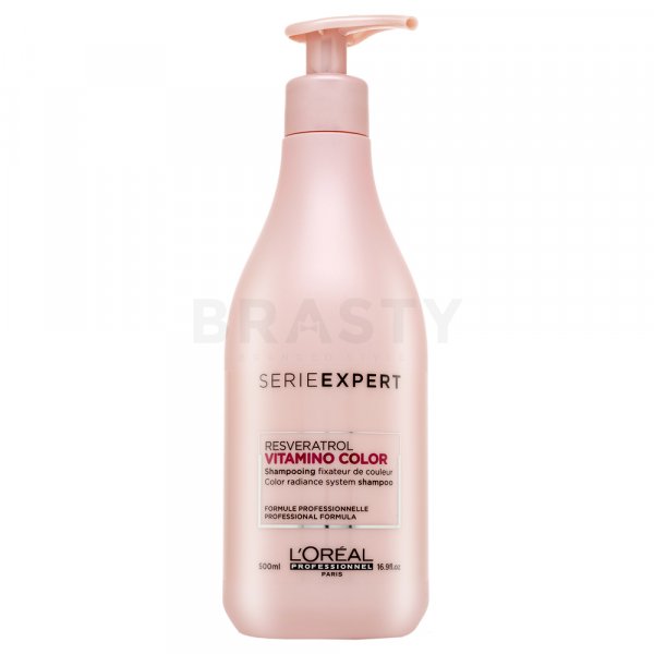 L´Oréal Professionnel Série Expert Vitamino Color Resveratrol Shampoo Champú fortificante Para el brillo y protección del cabello teñido 500 ml